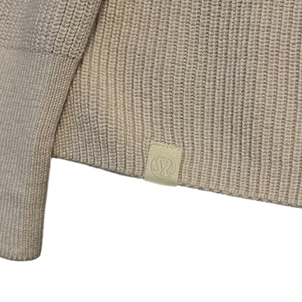 Lululemon | Merino Wool Blend Ribbed Crewneck Sweater White Opal Size 6 - Picture 10 of 14